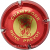 Capsule Prevot René Rouge métallisé et or