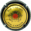 Capsule Pol Carson Or, noir et petit rond rouge