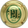 Capsule Perrier-Jouet Or et vert. Nom au verso, grand brut