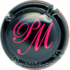 Capsule Pertois-Moriset Gandes initiales fushia, adresse or au verso