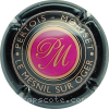 Capsule Pertois-Moriset Contour noir, écriture bronze, adresse bronze au verso