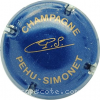 Capsule Pehu-Simonet Bleu et or pâle