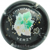 Capsule Hanotin Jean  Fond noir, feuille argent vert foncé