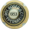 Capsule Pol Roger & C° 1953, noir, or et crème