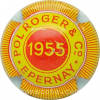 Capsule Pol Roger & C° 1955, jaune et rouge
