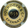 Capsule Pol Roger & C° 1959, Or pâle et noir