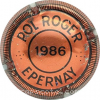 Capsule Pol Roger & C° 1986, Cuivre et noir