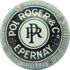 Capsule Pol Roger & C° Noir et blanc cassé, lettres fantaisies