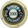 Capsule Pol Roger & C° 2000, crème, or et noir