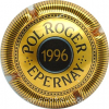 Capsule Pol Roger & C° 1996, or et noir