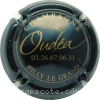 Capsule Oudea Robert Noir et or, avec numéro de téléphone