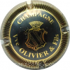 Capsule Olivier & Fils (Veuve) Noir et or, contour strié