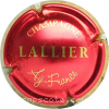 Capsule Lallier Rouge métallisé, contour or étoilé