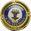 Capsule Telmont J. de Bleu, lettres épaisses