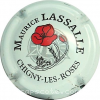 Capsule Lassalle Maurice Blanc et noir, avec coquelicot