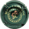 Capsule Laurent Jean Vert foncé et or, dragon rosé, sans champagne