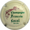 Capsule Laval François Crème, marron écriture verte