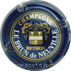 Capsule Le Brun De Neuville Bleu, or et blanc