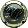 Capsule Leclerc Daniel Inscription sur contour, noir et or