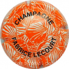 Capsule Lecourt Fabrice Orange, lettres noires