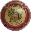 Capsule Leger Eric Contour bordeaux, or mat