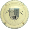 Capsule Legras Pierre Fond jaune-crème, champagne argent