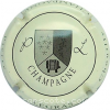 Capsule Legras Pierre Fond crème pâle, champagne noir