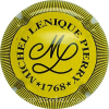 Capsule Lenique Michel Jaune et noir, contour stié