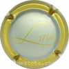 Capsule Lenique Michel Contour or mat, fond argent