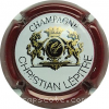Capsule Lepitre Christian Contour bordeaux, fond blanc cassé