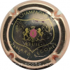 Capsule Lecomte Bernard Noir et or, contour rosé
