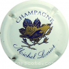 Capsule Loriot Michel Blanc,bleu et or, nom mauscrit