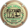 Capsule Louvet Rémy Fond crème, strié bordeaux