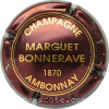 Capsule Marguet-Bonnerave Bordeaux et or brillant