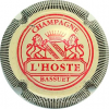 Capsule L'Hoste Crème et rouge, strié noir