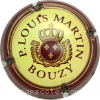 Capsule Martin P. Louis Bordeaux, fond jaune-crème