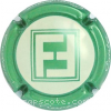 Capsule Fresne Emilien  Vert métallisé et crème