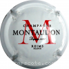 Capsule Montaudon Blanc, M rouge, nom au centre