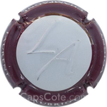 Capsule Aubriot Laurent Argent, contour marron