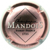 Capsule Mandois Rosé, contour blanc
