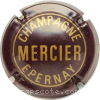 Capsule Mercier Bordeaux foncé et or