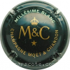 Capsule Moët et Chandon Vert foncé, millésime blanc