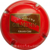 Capsule Mumm Grand cru, fond rouge