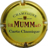 Capsule Mumm Carte classique, contour or