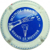 Capsule Munoz Bruneau Bleu, contour blanc