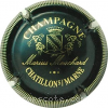 Capsule Mouchard Marius Vert foncé, contour strié or