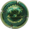 Capsule Mouchard Marius Vert, contour strié or