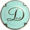 Capsule Delavenne P. et F.  Bleu ciel, contour marron