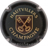 Capsule Hautvillers Noir, bordeaux foncé et or