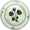 Capsule Janisson Ph. Fond blanc et or, roses noires